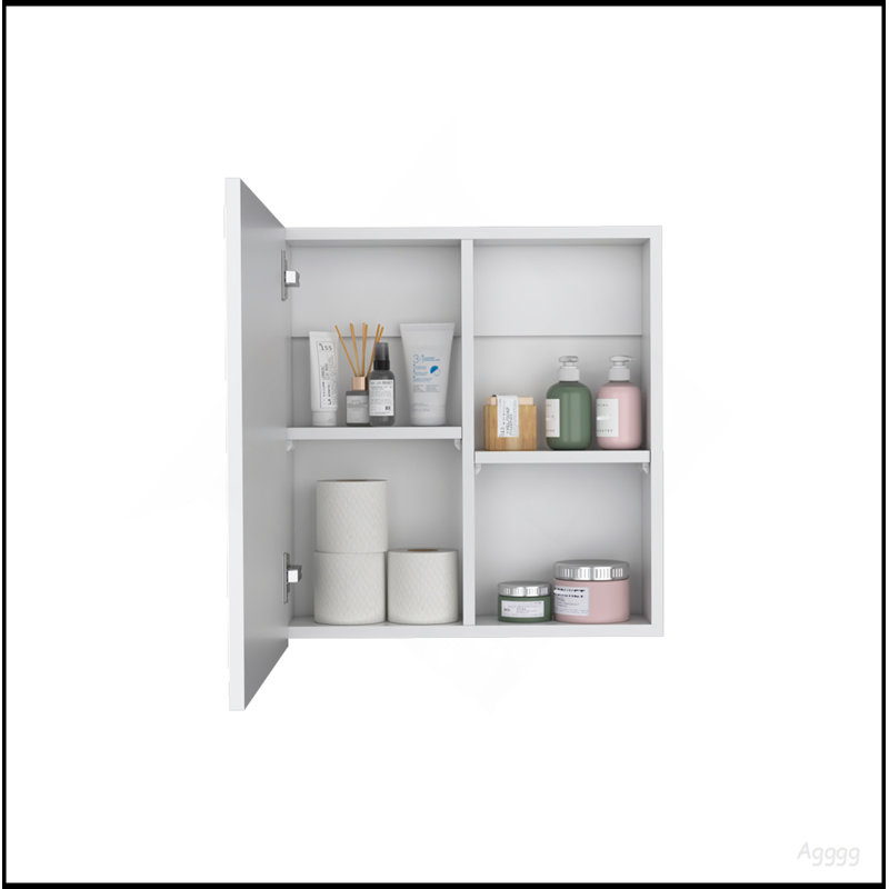 Medicine Cabinet Clayton, Bathroom, White, White