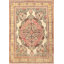 Tapis persan antique rose / ivoire Kerman