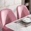 Chaise d'appoint rembourrée en velours capitonné Mariley-1642407871