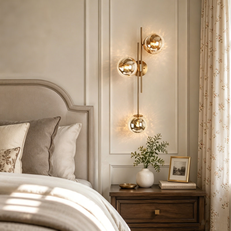 Beesley 3-Light Dimmable Wallchiere