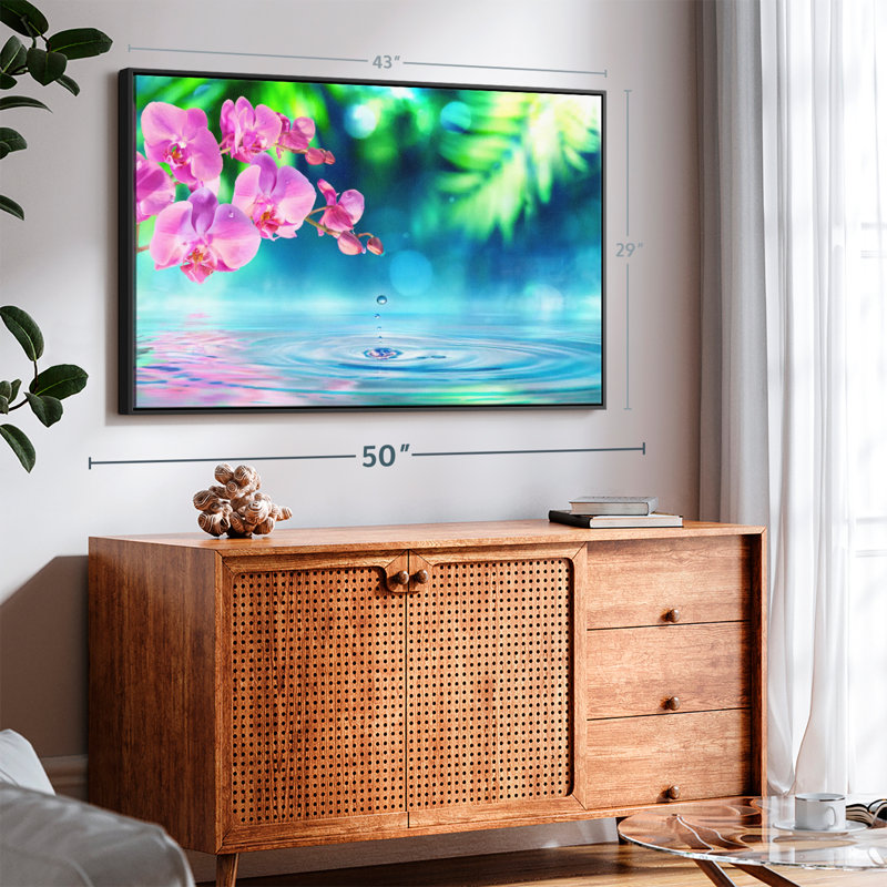 Floral et botanique «Zen Garden Orchid», H 29 po x l 43 po