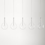 Deva 5 - Light Polished Chrome Kitchen Island Pendant