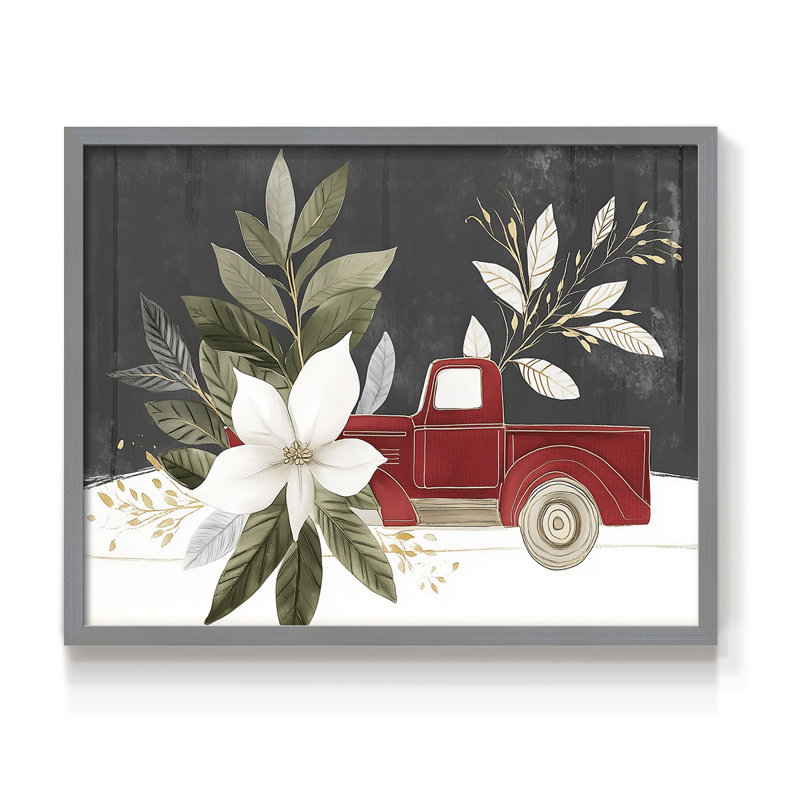 Art de Noël - CCXLIV - Reproduction encadrée - Restickable, H 8 po x l 10 po, Gris