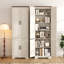 Armoire de rangement autoportante à 4 portes avec tablettes réglables