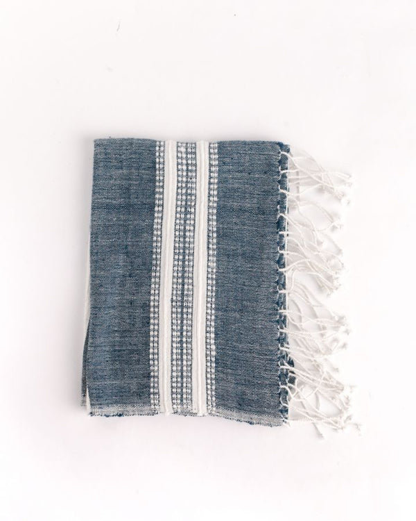 Aden Cotton Hand Towel, Navy
