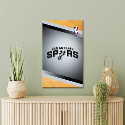 San Antonio Spurs NBA, reproduction d'art sur toile - Équipe de basketball sous licence officielle - prête à être accrochée