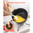 2.5 QT Nonstick Saucepan with Tempered Glass Lid, Multipurpose Cooking Pot, Detachable Handle, Induction Compatible, Easy Clean