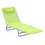Chaise longue d'extérieur pliante avec chaise longue et dossier inclinable