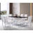 Rectangular with Stainless Steel Base Dining Table-1236783312-1236783342