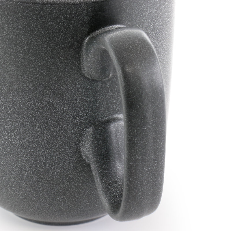 Grande tasse à café en grès, Gris truffe