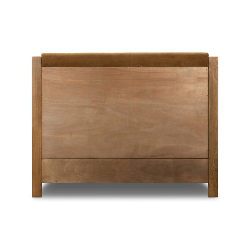 Willem Upholstered Bed, King, Surrey Ochre
