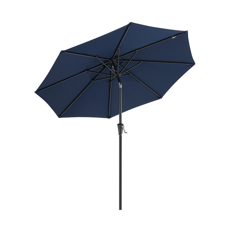 Parasol de marché 108 po Ruel, Bleu marine, 9 pi