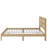 Queen-Size Bed Featuring A Rattan Headboard-944338584