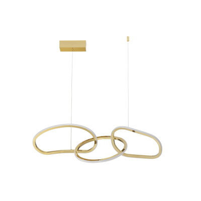 3 - Light Gold LED Unique/Statement Pendant