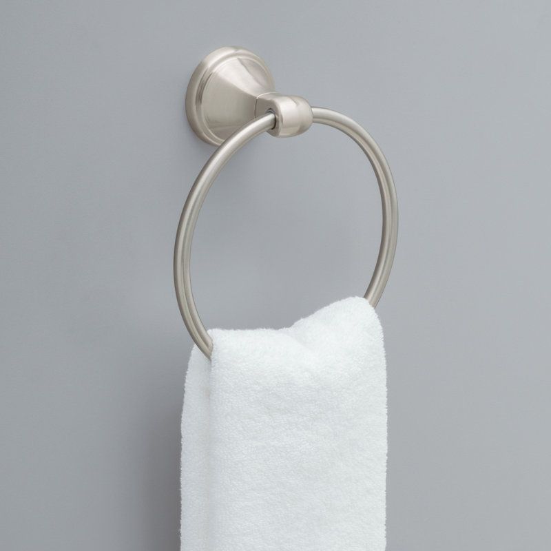 Delta Becker Wall Mounted Towel Ring, Brushed Nickel