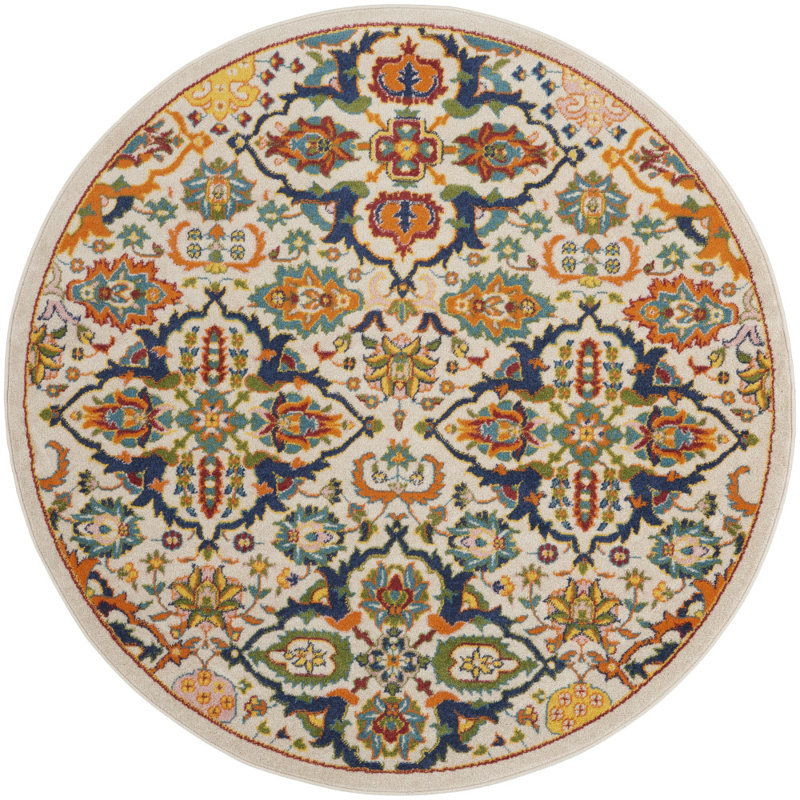 Whitingham Oriental Indoor Rug, Round 4'