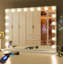 Miroir rectangulaire en métal à DEL Bluetooth