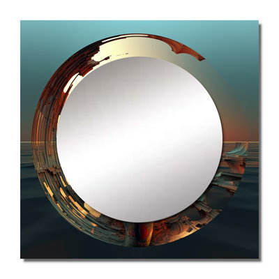 A.I. Robot Dreams Of Singularity II - Robot Square Mirror Wall Decor For Bedroom