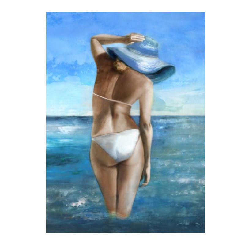 «Holiday» par Nash Rambler, impression sur toile tendue, Couche de verre, H 50 po x l 36 po x P 1,5 po