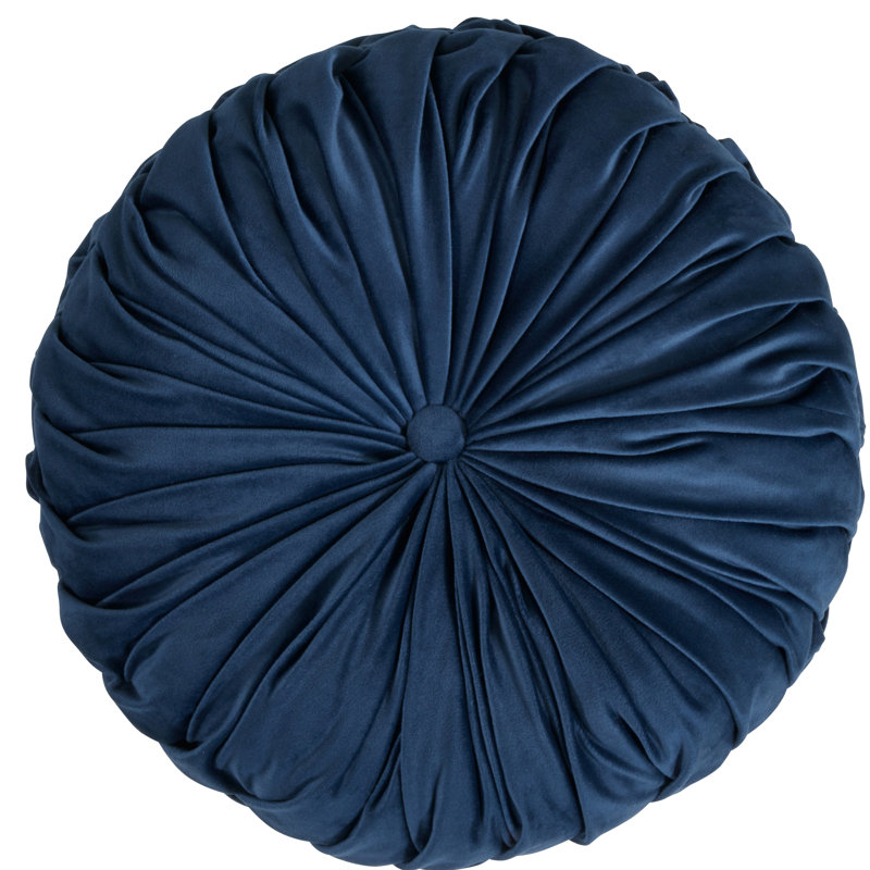 Madison Pintucked Throw Pillow Cover & Insert, Navy Blue