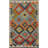 Multicolor Kilim Reversible Wool Rug 3x4