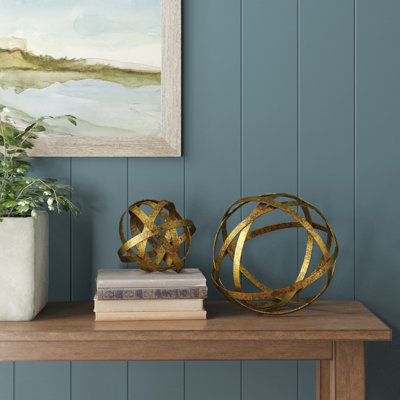 2 Piece Sphere Sculpture Set