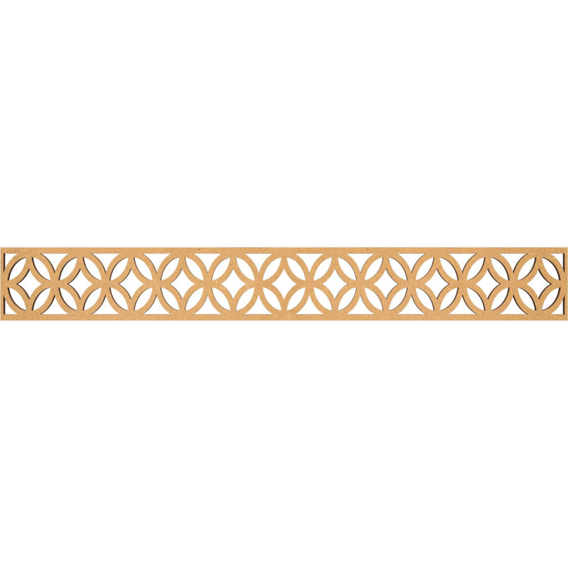 Moulure Crosby, H 6 po x l 46,5 po x P 0,375 po, Bois aggloméré brut