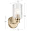 Applique murale 1 lumière 9,5 po avec verre-108202149-108202148