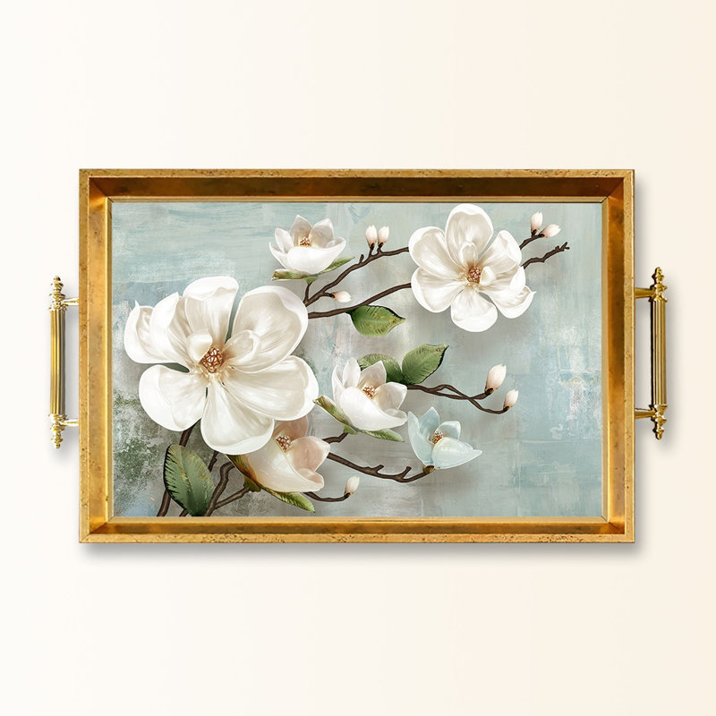 Elegant Glass Tray, 19.7 x 11.4 x 1.4 inches | 100% Durable Glass Construction | Easy to Clean with Damp Cloth | Ideal for Serving, Decorative Display, and Organizing | Stylish Addition to Home Décor
