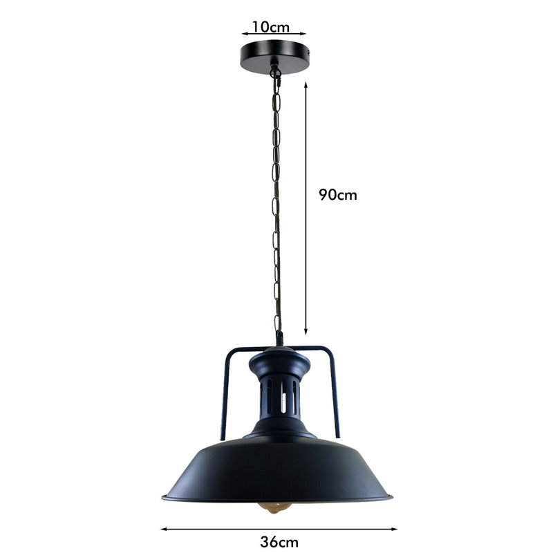 Daigle 1 - Light Dome Pendant, Black