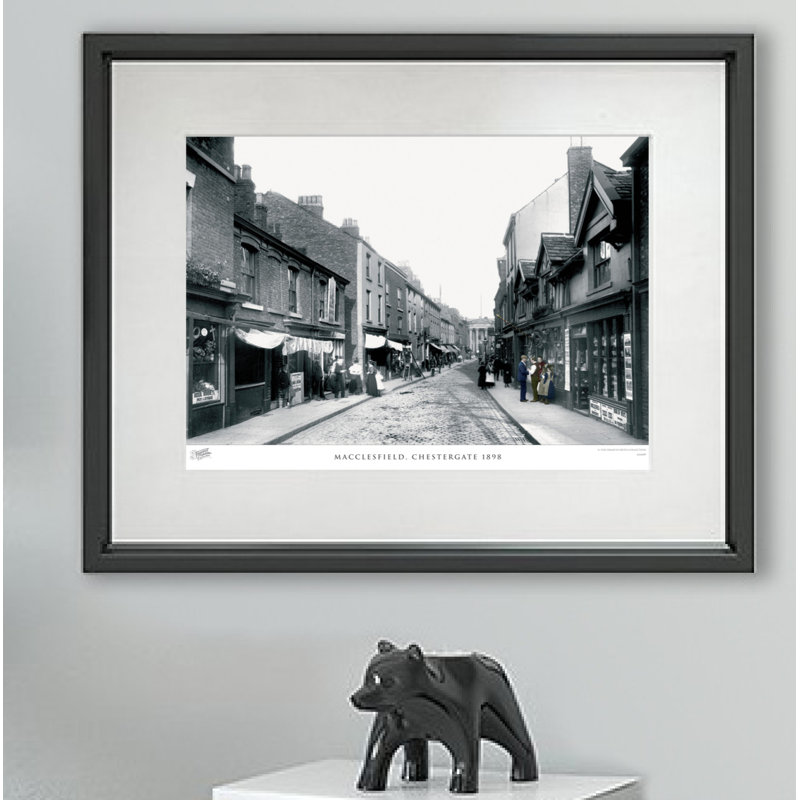 Macclesfield, Chestergate 1898 - Single Picture Frame Print, 60cm H x 80cm W x 2.3cm D