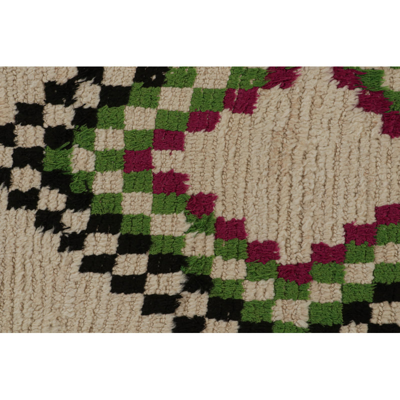 One-of-a-Kind Rectangle 3'7"x5'10" Hand Knotted Area Rug