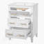 Ensemble de meuble-lavabo simple 24 po avec lavabo en céramique, ensemble de meuble-lavabo autoportant avec 3 tiroirs, cadre en bois massif, blanc-1868226318