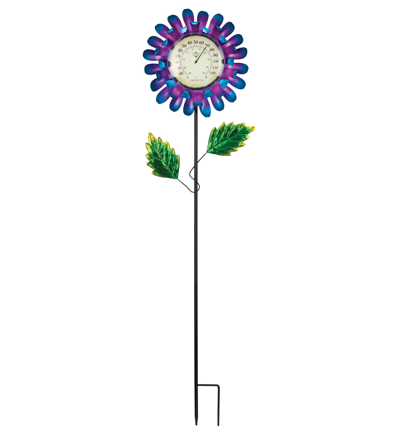 Sunflower Thermometer Garden Stake - Outdoor Living