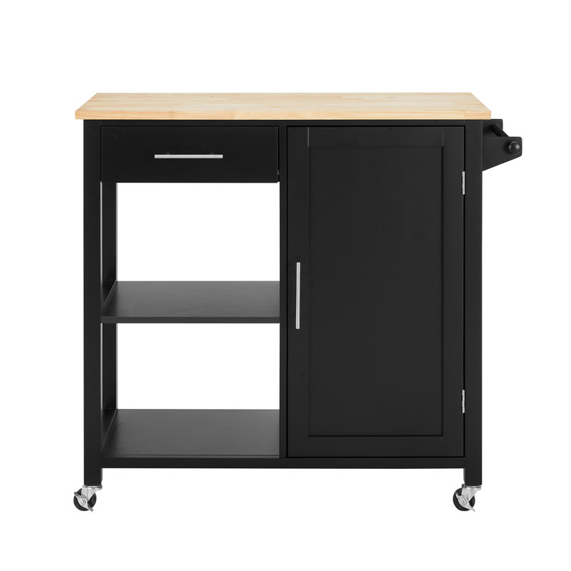 Penka Kitchen Cart, Black