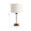 Lampe en cristal 28 x 15 po Mercer41, transparent