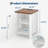 Farmhouse Nightstand set of 2 with USB Charging Station, Rustic Bedside Table with Sliding Barn Door & Adjustable Shelf, 18 Inch Two-Tier End Table for Bedroom Living Room-1391696325-1391696331