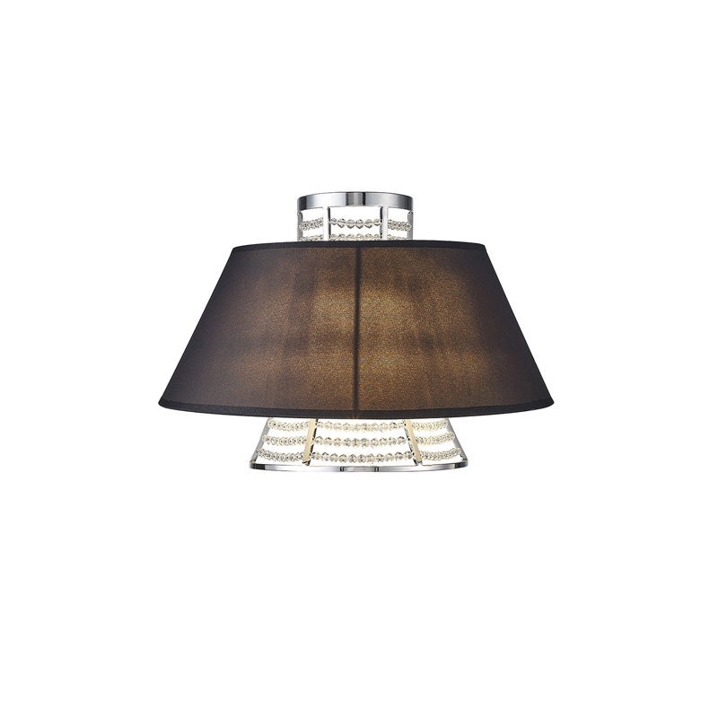 Flush Mounted Sconce, Black