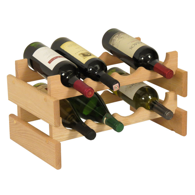 Support à vin de table Geis, Brut, H 9,87 po x l 17,62 po x P 10,75 po