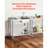 39.4"x19.7"x37“ Stainless Steel Sink with Left Worktop, Single Bowl Utility Sink with Faucet