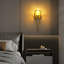 Lampe murale torche, applique murale moderne dorée, lampe murale