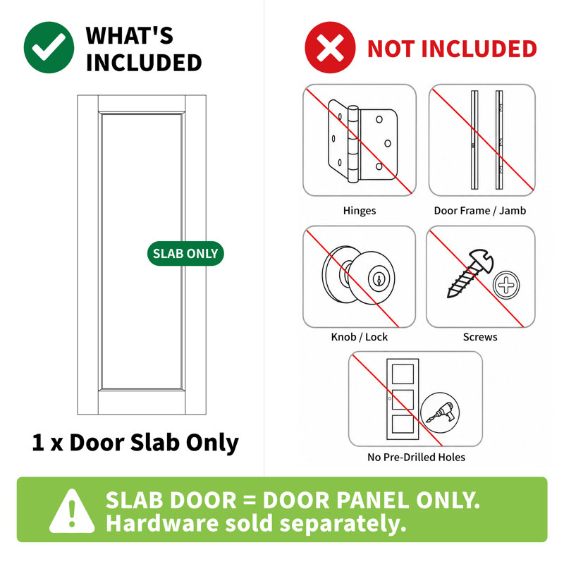 Porte intérieure de style français pour garde-manger et placard, 36 po x 80 po H, 1 vitrage dépoli, en bois massif apprêté