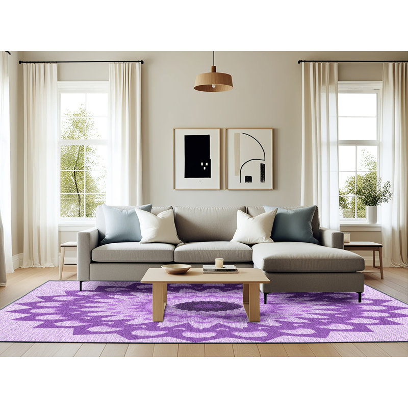 Wool Indoor Rug, Rectangle 6' x 9'