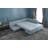 Modern Corner Sofa-Bed, Light Blue, 110.2 x 33.5 x 81.1 inches | Wood & Fiberboard Frame, 100% Polyester Fabric | 32 DNS Foam Seating, Easy Clean | Scandinavian Design, Durable Hard Plastic Walnut Legs, Perfect for Small Spaces-2140898447-2140898446