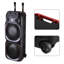 Haut-parleur rechargeable Bluetooth 15 000 W avec double caisson de basses 15 po et 2 micros pour télécommande karaoké