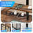 Kamai 54" L Shaped Computer Desk for Home Office Gaming Desk with LED Built-in Outlets with Storage Shelf-1198469283