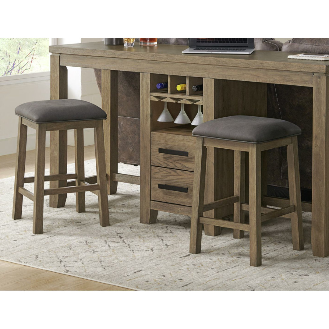 Lorrel Upholstered Counter Stool Gracie Oaks