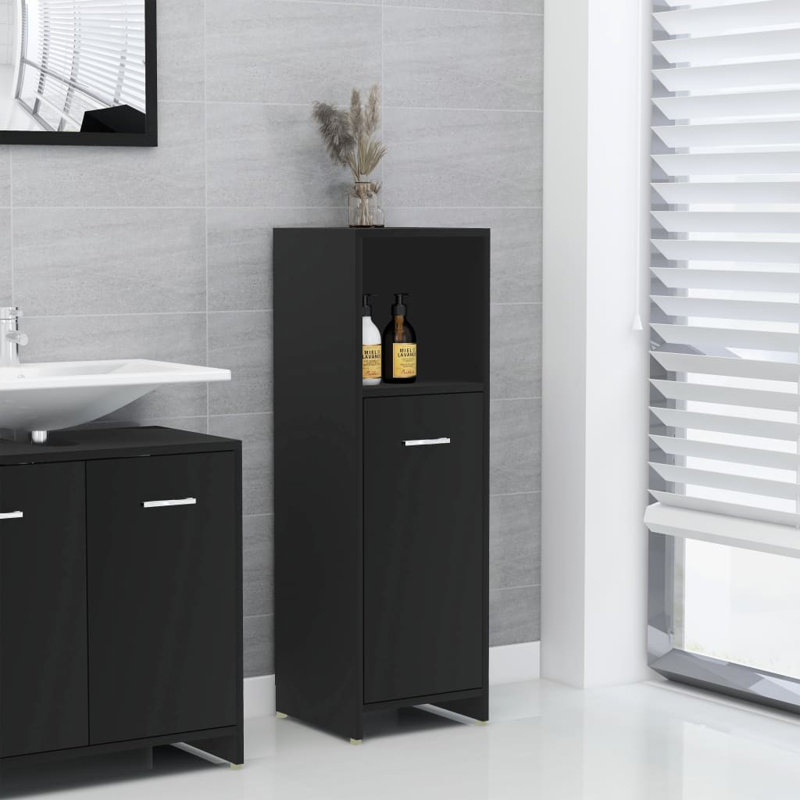 Avroham Bathroom Cabinet, Black