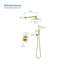 Robinet de douche circulaire avec valve brute-74557746