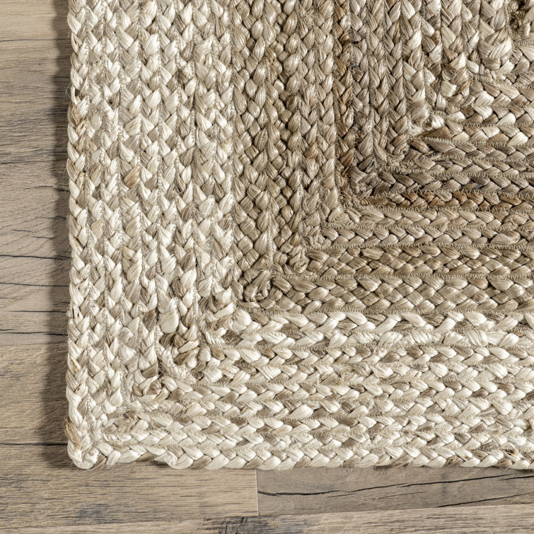 Ansonia Jute/Sisal Geometric Rug  Braided jute rug, Oval rugs, Natural  area rugs